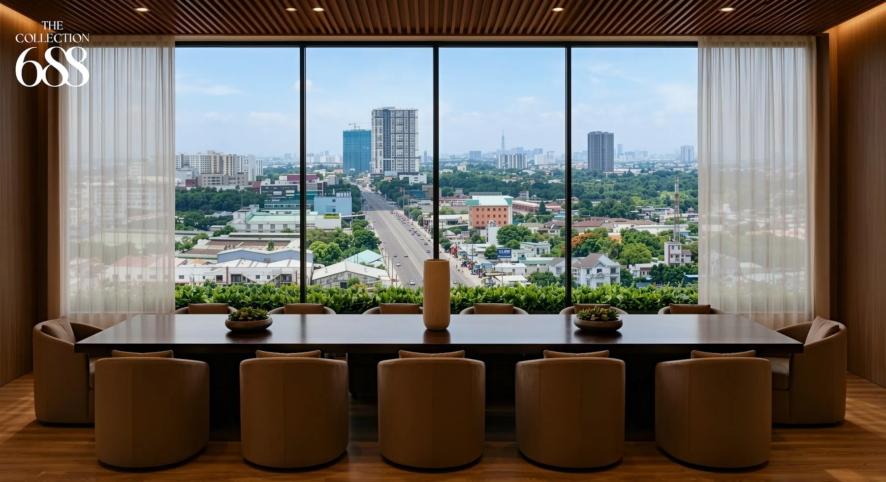 Không gian trên cao nhìn về trục Quốc lộ 13